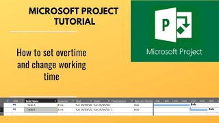 How to set overtime in Microsoft Project [upl. by Nylia]