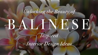 How to Decorate Bali Interior Design Style  Home Decorating Tips [upl. by Volney593]