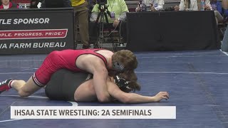 IHSAA State Wrestling Recap Class 2A Semifinals [upl. by Horwitz]