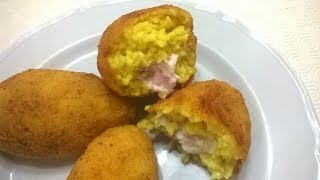 Arancine al burro  La ricetta originale rosticceria siciliana [upl. by Strain]