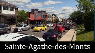 Beautiful Town of SainteAgathedesMonts Road Trip Across Laurentians [upl. by Dympha]