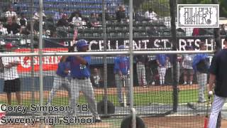 Corey Simpson Prospect Video Sweeny High School [upl. by Giark]