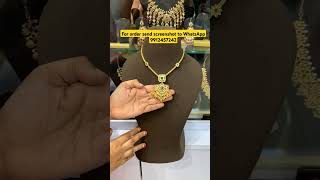 750 free shipping One gram gold jewellery with price begumbazarhyderabadyoutubeshortsytshorts [upl. by Artsa847]