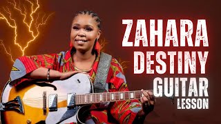 Zahara Guitar Transforming Destiny Tutorial [upl. by Candi]