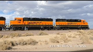 BNSF GP60Ms Lead the Cadiz Local with AampC SD452 [upl. by Anissej]