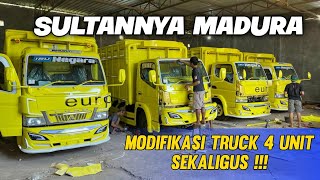 SULTANNNYA MADURA‼️ MODIFIKASI TRUCK 4 UNIT SEKALIGUS⁉️😱 [upl. by Lerim681]