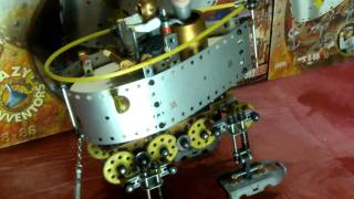 Meccano Crazy Inventors Walking Steam Boat [upl. by Ttelrahc]