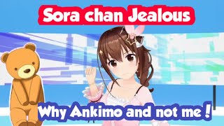 Sora chan is jealous of AnkimoHololive [upl. by Tezile]