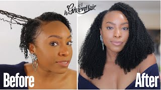 Fast amp Easy Protective Style for Short Type 4 Natural Hair l Hergivenhair [upl. by Martinelli]