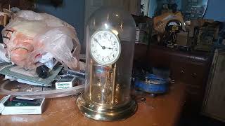 Repairing a Kundo TorsionAnniversary clock Plate 1407B made in 1951 20220729 223506 [upl. by Yarvis430]