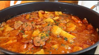 Omas Bauerntopf mit würzigen Mettenden richtig deftig und lecker mit Paprika und Kartoffeln [upl. by Adnaluoy]