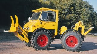 MercedesBenz MBtrac 65 70 Unimog U 421 und Uniknick im Forsteinsatz [upl. by Arbuckle430]