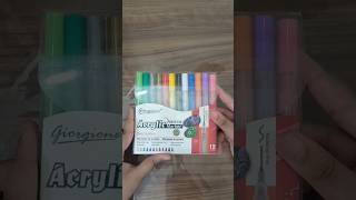 Unboxing acrylic markersdiy acrylic markers unboxing [upl. by Buehrer]