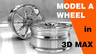 3D Max Modeling Tutorial  How to Model Car Rim Wheel  Rim Lesson  02 [upl. by Ashton]