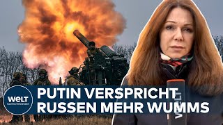 UKRAINEKRIEG Russische Siegesgewissheit  Was Putins Rede wirklich bedeutet  WELT Analyse [upl. by Droffats176]