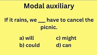 Modal Auxiliary questions for Grade 912 [upl. by Orthman]