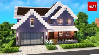 How to build a suburban house in Minecraft [upl. by Ttsepmet]