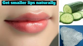 मोटे होटों को पतला गुलाबी और खूबसूरत बनाए  How To Get Smaller Lips amp Pink Lips naturally [upl. by Semmes]