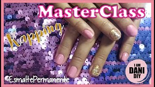 💅MASTERCLASS💅 KAPPING GEL 👀 y esmaltado semipermanente paso a paso en clienta en tiempo real😍 [upl. by Nilecoj]