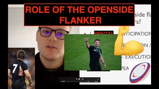 ROLE of the OPENSIDE FLANKER in RUGBY [upl. by Kenn]