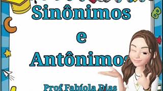 Sinônimos e Antônimos [upl. by Templa]