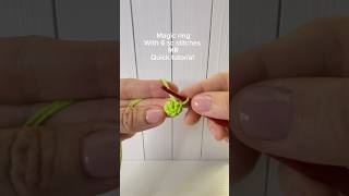 🧶 Single Crochet INTO a Magic Ring How To [upl. by Vaasta198]