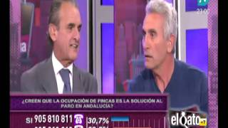 Cara a cara de Mario Conde y Cañamero sobre la ocupación de la finca Los Carrizos´ [upl. by Tolman293]