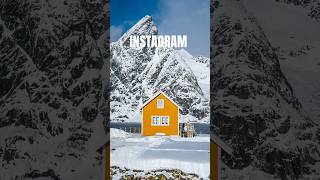 REALITY vs INSTAGRAM cabin in Lofoten what kind of weather is your favorite for capturing it [upl. by Suillenroc534]