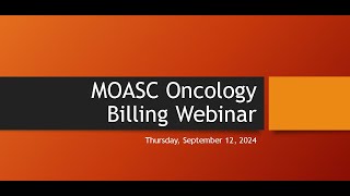 Oncology Billing Updates [upl. by Alihs]