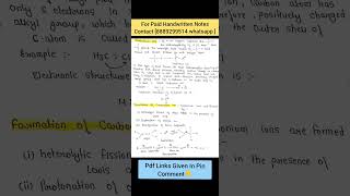 Carbonium Ions  Carbocation  Stability and Formation  chemistry [upl. by Crispin]