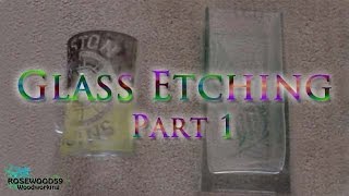 How To Do Glass Etching Part 1 [upl. by Tad]