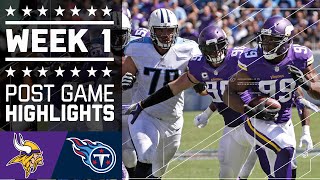 Vikings vs Titans  NFL Week 1 Game Highlights [upl. by Enia256]