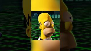 Homer Enter the 3D World 🤣😂 simpsons shorts [upl. by Lareneg]