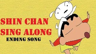 शिन चैन शिन चैन प्यारा प्यारा Shin Chan Ending Song Hindi  With lyrics for Sing Along [upl. by Colley452]