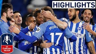 Brighton 21 Crystal Palace Official Highlights  Emirates FA Cup 201718 [upl. by Ecnerwal]