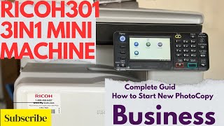 Ricoh photocopy 301 Mini Machine [upl. by Illah]