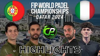 PEU amp LUQUE VS SINICROPI amp GRAZIOTTI  POS 34  FIP WORLD PADEL CHAMPIONSHIPS 2024  HIGHLIGHTS [upl. by Atnahsa]