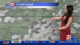 Amber Kulicks Monday Afternoon Forecast 0930 [upl. by Rikki]