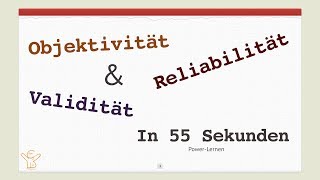 Validität Reliabilität und Objektivität einfach erklärt   Beispiel [upl. by Whitman992]