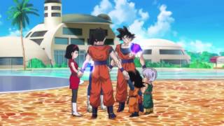 DBZ Battle of Gods Videl is pregnant and Goku becomes a Super Saiyan God 1080p HD [upl. by Aaberg114]