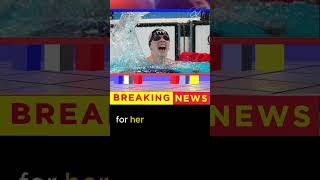 Katie Ledecky wins gold in 1500m freestyle with new Olympic record shorts katieledecky [upl. by Noryd]