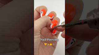 Nail Piercing Tutorial nails nailboo spookynails nailboopartner [upl. by Prady720]