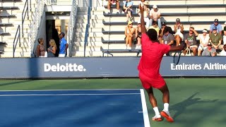 The Fastest Serve in Tennis  Mpetshi Perricard Serve Slow Motion [upl. by Saalocin]