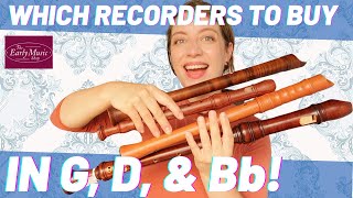 Reviewing recorders in unusual keys G D and Bb  with the Early Music Shop [upl. by Drwde]