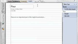 OneNote 2010 Sections  Move Copy Delete Restore [upl. by Gino614]