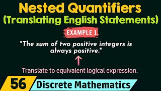 Nested Quantifiers Translating English Statements  Example 1 [upl. by Chappelka]