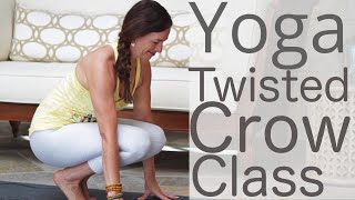 45 Minute Hatha Yoga Flow to Twisted Side Crow [upl. by Anetsirk96]