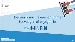 Hoe kan ik mijn rekeningnummer wijzigen met MyMinfin [upl. by Kameko]