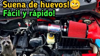 ¡Intake con deflector de calor para mí VW Gol🔥  Suena con madre  Fácil instalación [upl. by Covell]