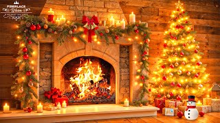 247 Cozy Christmas Music Ambience🔥Best Relaxing Christmas Music 🎅🎄 Crackling Christmas Fireplace [upl. by Jen]